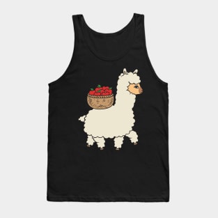 Alpaca with basket Tank Top